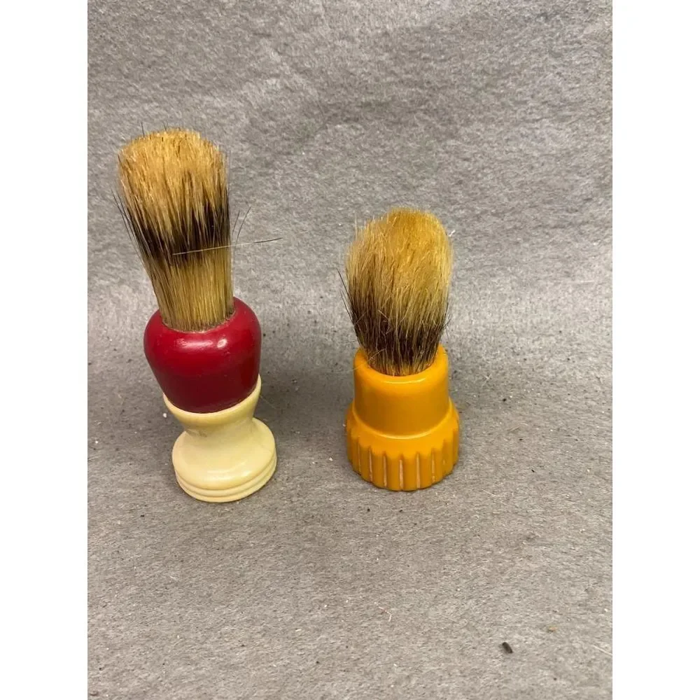 VINTAGE EVERY READY SHAVING BRUSHES‎ 3 1/2 & 4 1/2 INCHES TALL